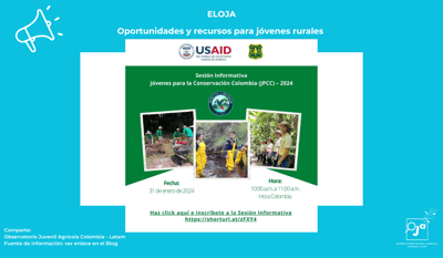 Sesión informativa: Convocatoria para la tercera cohorte de Jóvenes para la Conservación Colombia (JPCC)